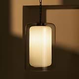 Windsor Large Pendant Light Opal Glass - Bronze