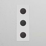 Triple 3x Vertical Multiway Dimmer Switch – Paintable Bronze