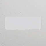 Triple Blank Plate Paintable: EU paintable switch plate, rectangular and ready for custom finishes on any surface.