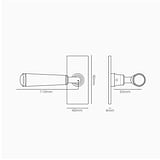 Digby Short Plate Sprung Door Handle – Polished Nickel