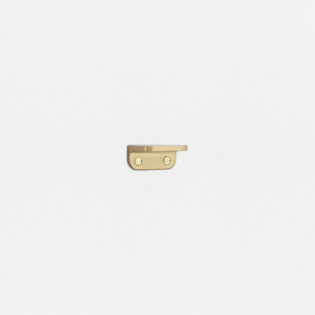 Belmont Single Sash Window Lift Antique Brass Finish on White Background