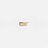 Belmont Single Sash Window Lift Antique Brass Finish on White Background