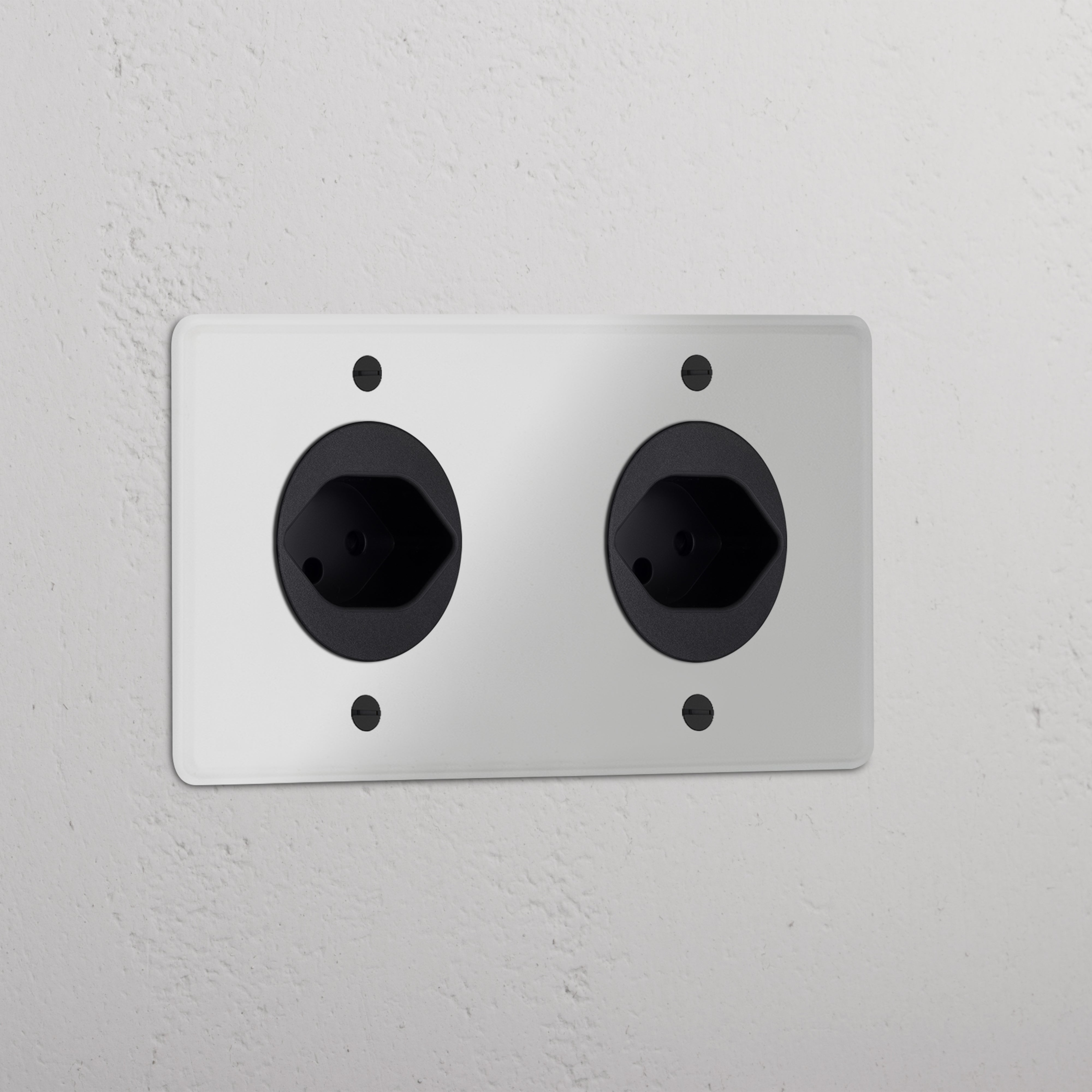 Double 2x Swiss Module in Clear Black