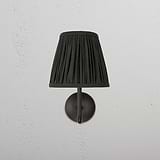 Medium Malvern Wall light in Deep Green front facing