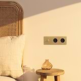 Triple Toggle & 2x Danish Module Round - Antique Brass Black 
