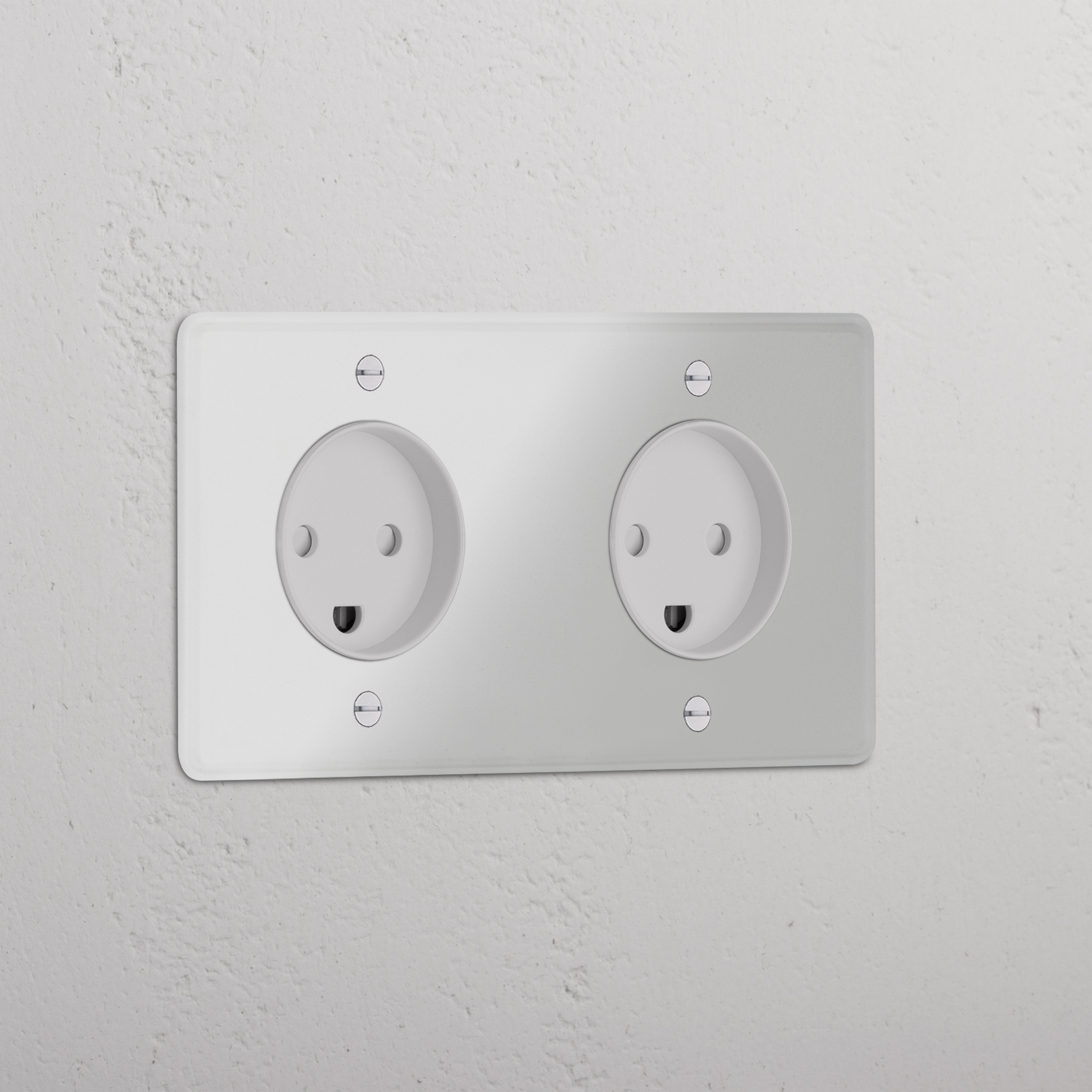 Double 2x Danish Module - Clear White