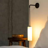 Claremont Small Hanging Wall Light Fine Porcelain - Bronze