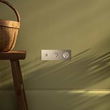 Triple USB 30W & 2x Danish Module - Polished Nickel White