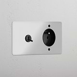 Double Toggle & French Module Round - Clear Bronze Black 