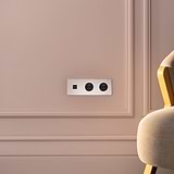 Triple USB 30W & 2x French Module Round - Polished Nickel Black