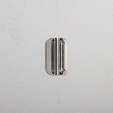 Oxford Edge Pull Handle 36mm Polished Nickel Finish on White Background Right Facing Angle