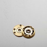 Solid Brass Digby Sprung Door Handle Mechanism on White Background