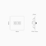 Single 2x Satellite Module - Polished Nickel Black
