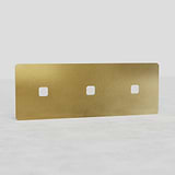 Triple Switch Plate in Antique Brass - Vintage European Style Home Decor