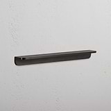 Oxford Edge Pull Handle 224mm in bronze at an Angle on White Background
