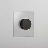 Sophisticated Single Dimmer Switch in Clear Bronze - Light Intensity Control Accessory