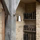 Wall Light Polished Nickel Luxury Wall Light on Wood