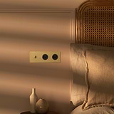 Triple Toggle & 2x Swiss Module Round - Antique Brass Black 