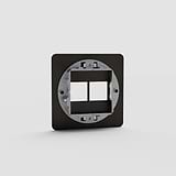 Functional Dual-Function Single Keystone Switch Plate in Bronze - on White Background