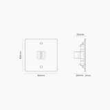 Module HDMI Simple - Noir Transparent