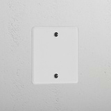 Sleek Clear Black Single Blank Plate - Stylish Home Detail