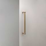 Antique Brass Harper Single Pull Handle 320mm on White Background