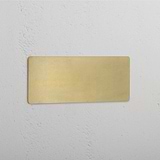 Blank Plate in Triple Design with Antique Brass Finish