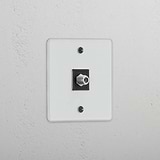 Single Satellite Module in Clear Black - Efficient TV Reception Accessory