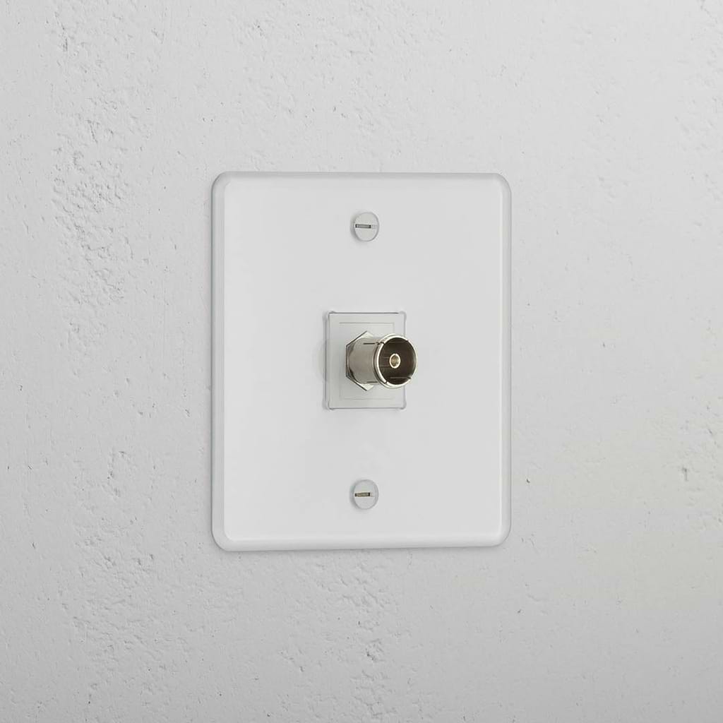 Clear White Single TV Module - Quality Television Signal Accessory