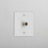 Clear White Single TV Module - Quality Television Signal Accessory