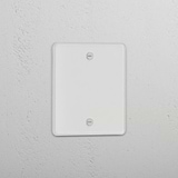 Aesthetic Clear White Single Blank Plate - Decorative Home Detail