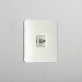 Satellite Signal Accessory: Single Satellite Module in Polished Nickel White