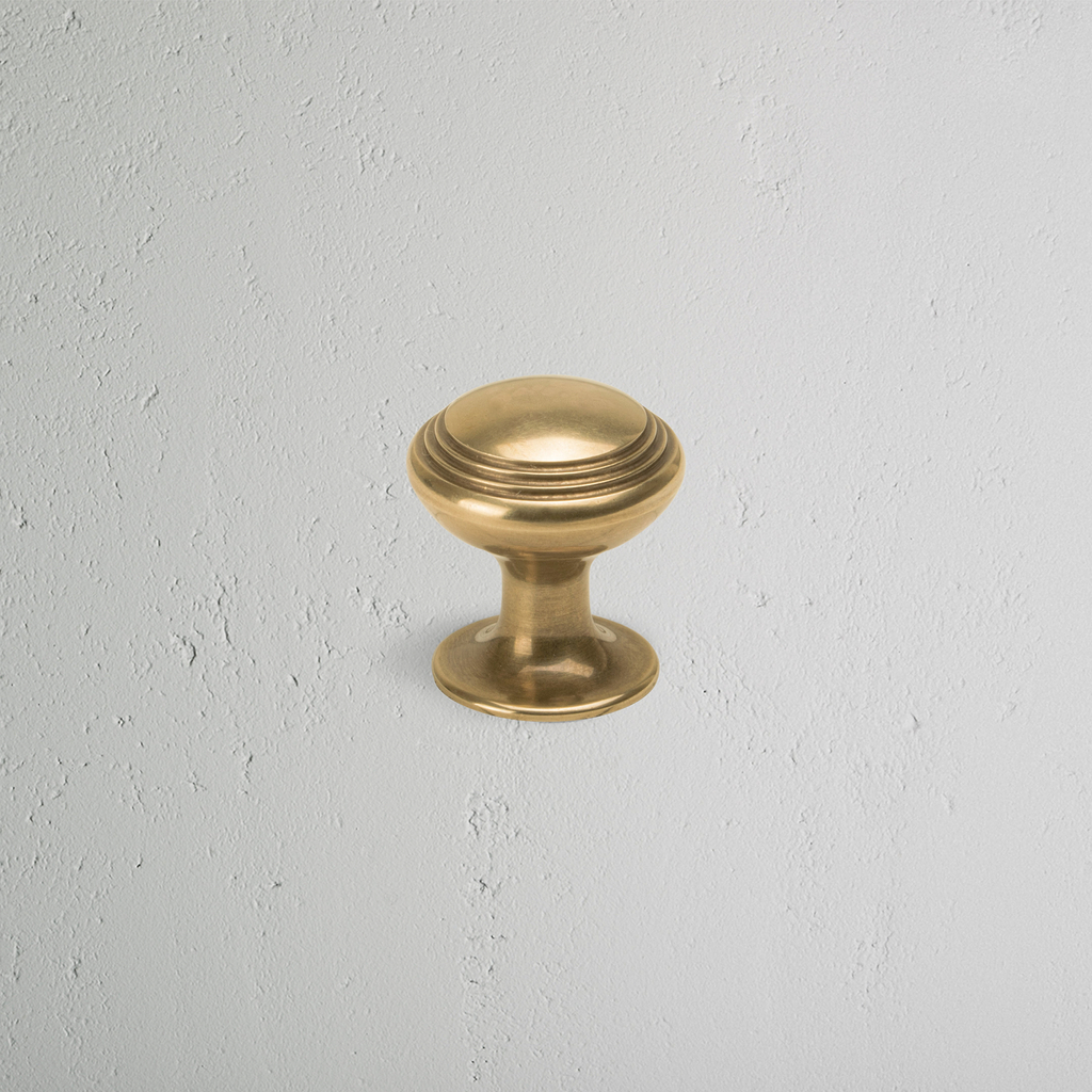 Antique Brass Cupboard Furniture Knob - Barlow