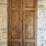 Harper Poignée de Tirage de Porte Simple 320mm - Laiton Ancien