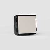 Centre Retractive Rocker Switch in Polished Nickel Black EU - Centralized Light Control Solution