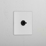 Central Single Toggle Switch in Clear Bronze - Efficient Light Control System