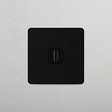 High-Quality Single HDMI Module in Bronze Black on White Background