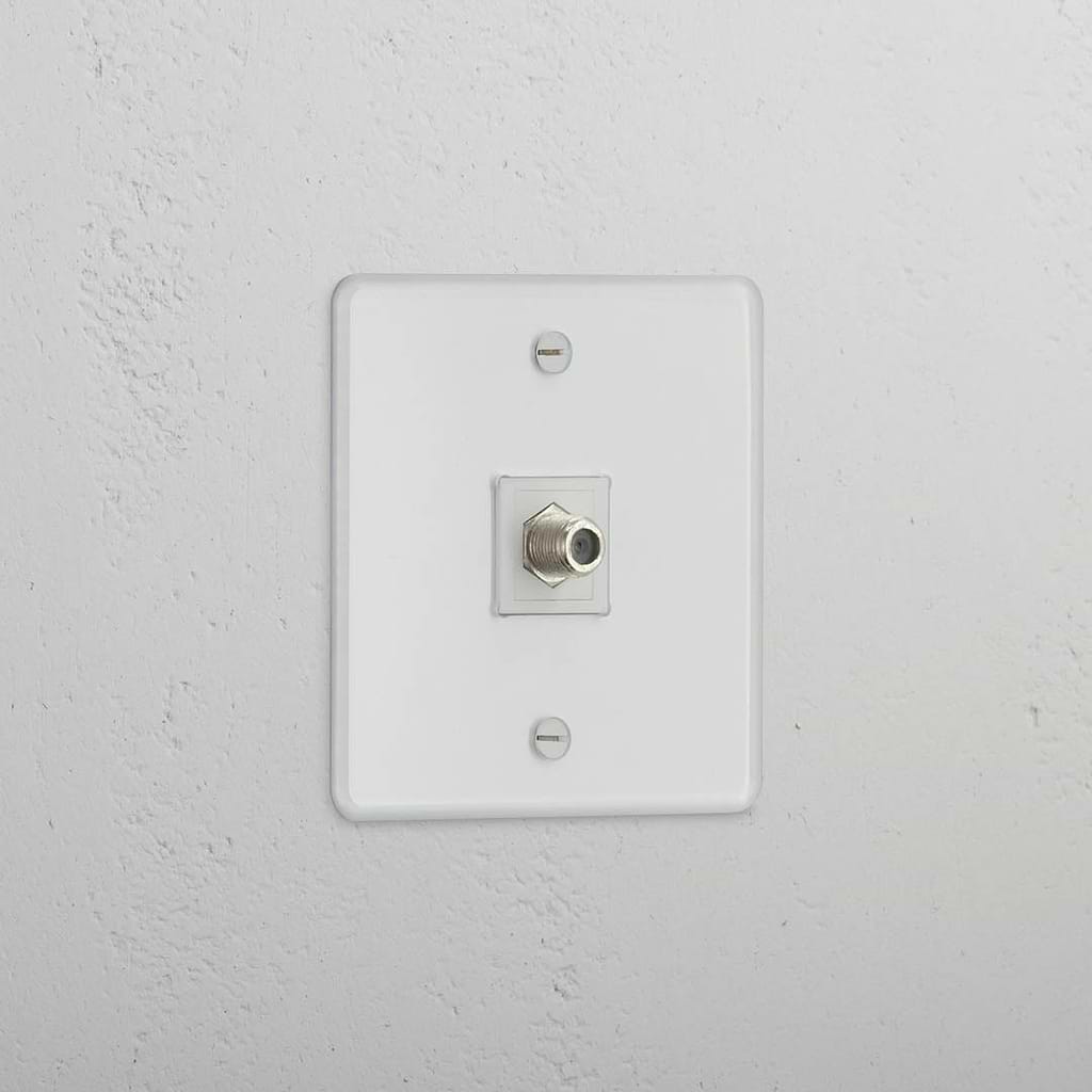 Clear White Single Satellite Module - Efficient TV Signal Reception Accessory