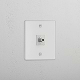 Clear White Single Satellite Module - Efficient TV Signal Reception Accessory