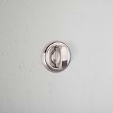 Polished Nickel Canning Thumbturn on White Background