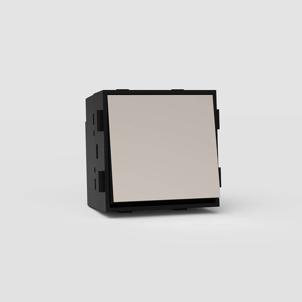 Polished Nickel Black Two Way Rocker Switch EU - Efficient Dual Control Light Switch