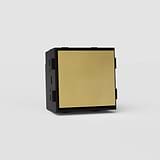Central Retractive Rocker Switch EU in Antique Brass Black - User-friendly Lighting Solution