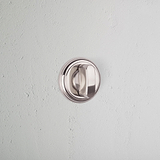 Polished Nickel Canning Thumbturn on White Background