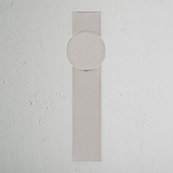 Onslow Bouton de Porte à Ressort à Plaque Longue - Nickel Poli