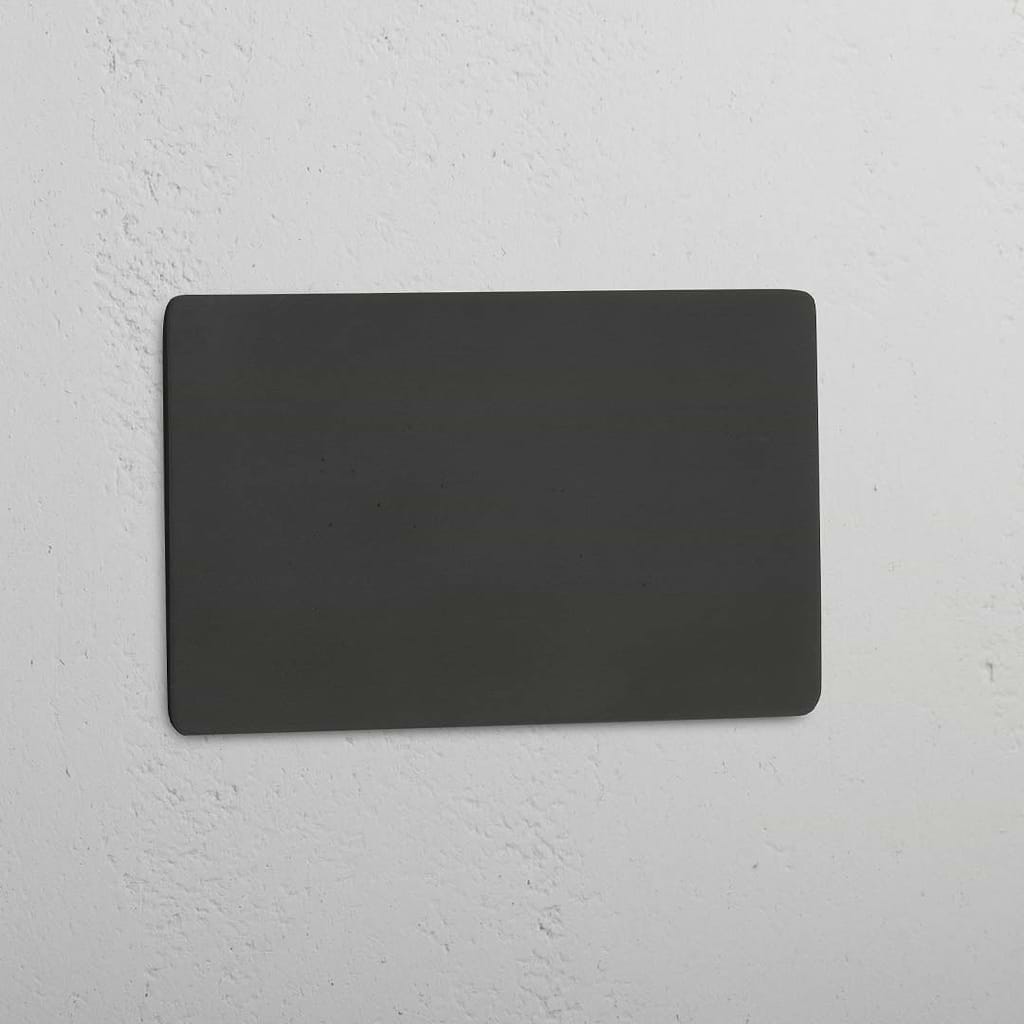 Bronze Double Blank Plate - Refined Home Detail