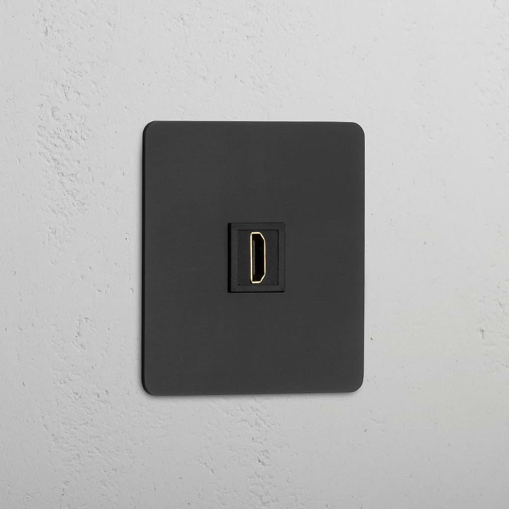High-Quality Single HDMI Module in Bronze Black - Superior Data Transmission