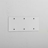 Elegant Triple Blank Plate in Clear Black - Home Decoration Detail