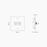 Module Satellite & TV Simple - Noir Transparent