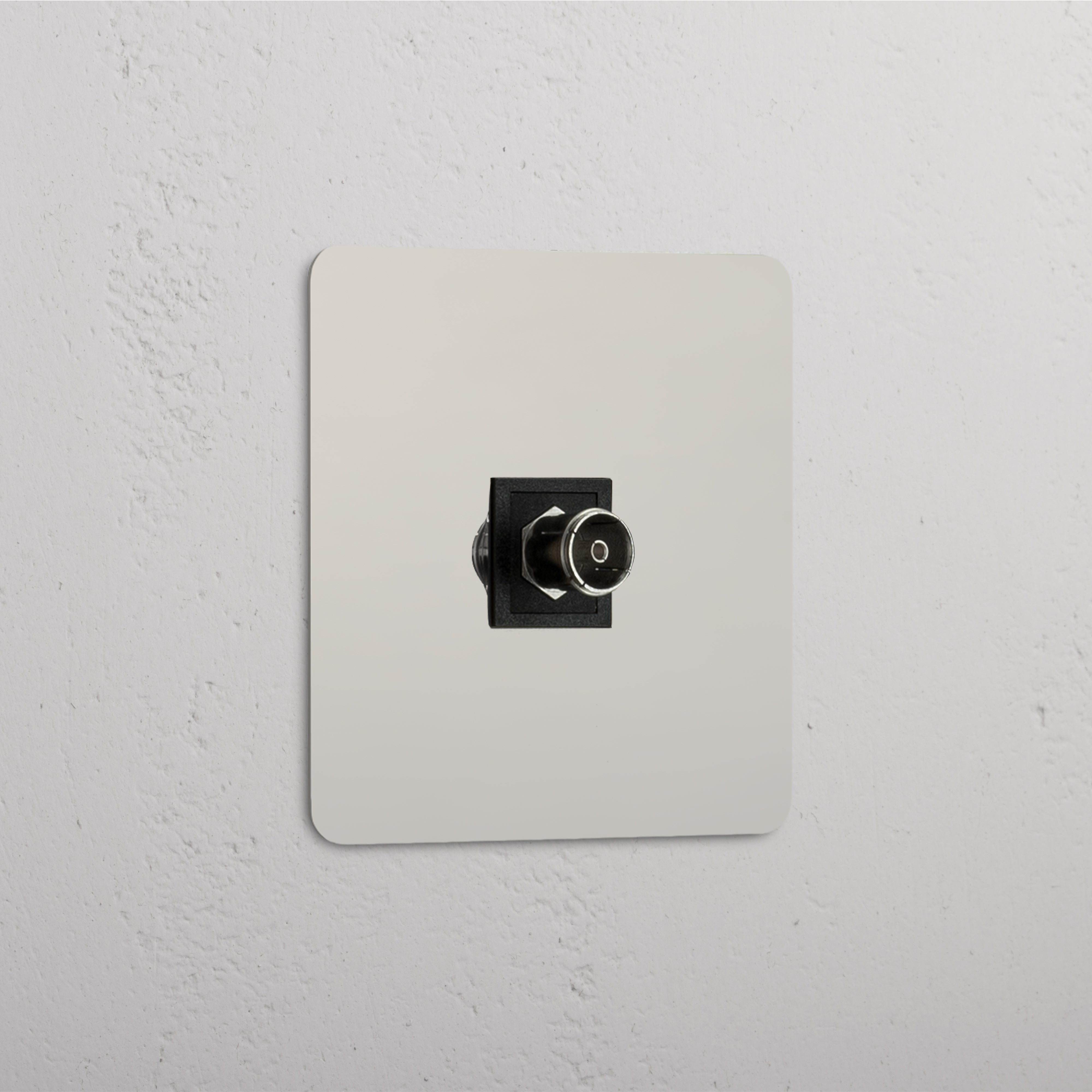 TV Signal Accessory: Polished Nickel Black Single TV Module