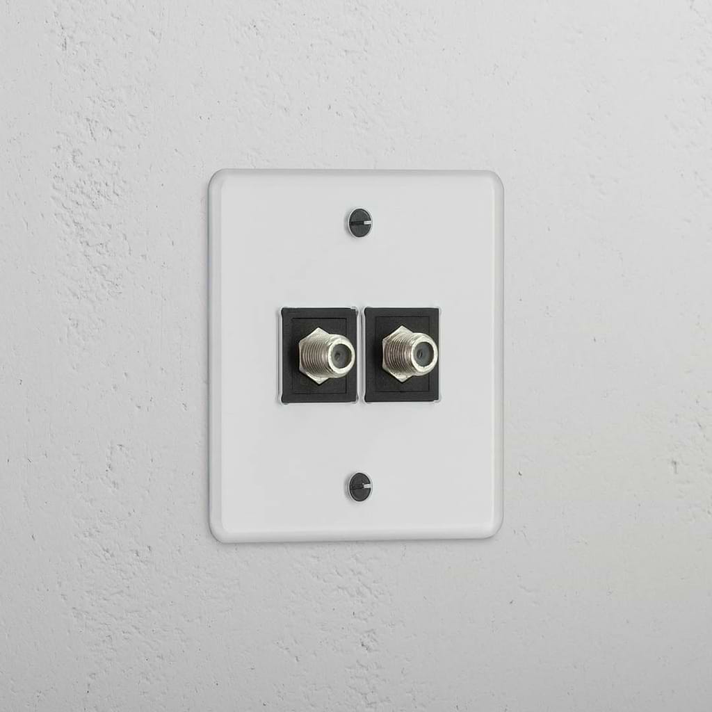 Dual Satellite Module in Clear Black - Superior TV Reception Accessory